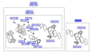 فحمات فرامل خلفية