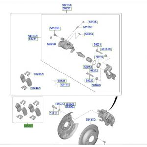 فحمات فرامل خلفية