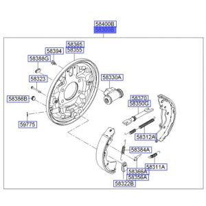 هوب فرامل خلفي يسار