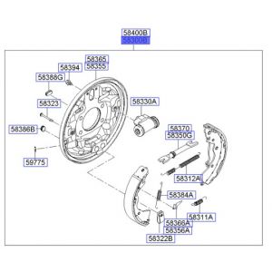 هوب فرامل خلفي يسار