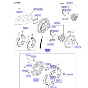 فرامل الإطار الخلفي يسار