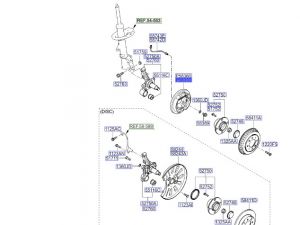 فرامل الإطار الخلفي يسار