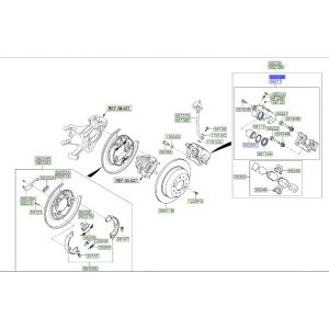 طقم كليبر فرامل خلفي يسار