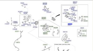 طقم كليبر فرامل خلفي يسار