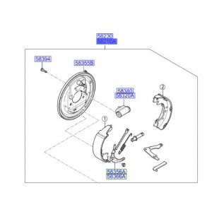 فرامل الإطار الخلفي يسار