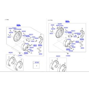 فرامل الإطار الخلفي يسار