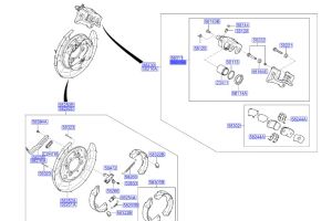 طقم كليبر فرامل خلفي يسار