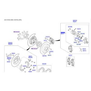 طقم كليبر فرامل خلفي يسار