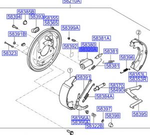سلندر فرامل خلفي يسار