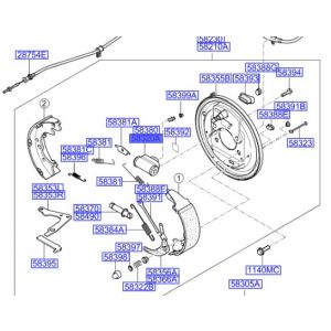 سلندر فرامل خلفي يسار