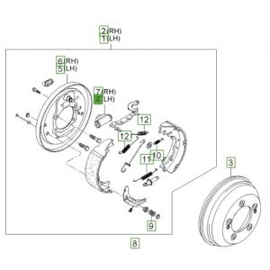 سلندر فرامل خلفي يسار