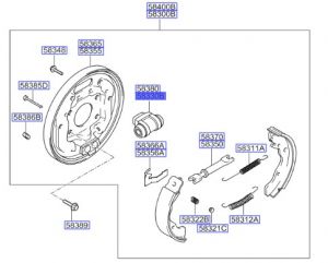 سلندر فرامل خلفي يسار