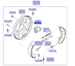 سلندر فرامل خلفي يسار