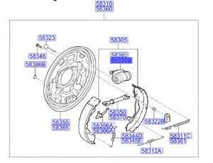 سلندر فرامل خلفي يسار
