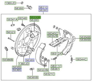 سلندر فرامل خلفي يسار