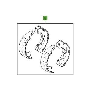 طقم قماشات فرامل خلفية