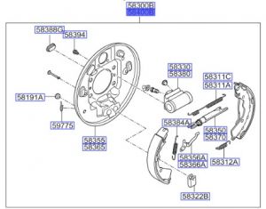 هوب فرامل خلفي يمين