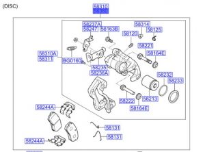 فرامل الإطار الخلفي يمين