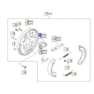 سلندر فرامل خلفي يمين