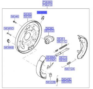 مسمار فرامل خلفية