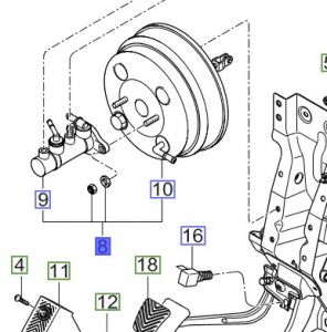 باكم فرامل مع العلبة