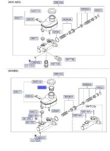 مصفاة علبة زيت الفرامل