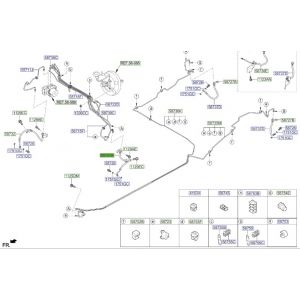 خرطوم زيت فرامل أمامي يسار