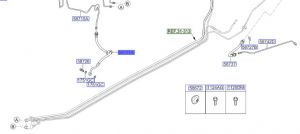 خرطوم زيت فرامل أمامي يسار