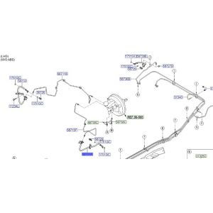 خرطوم زيت فرامل أمامي يسار