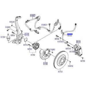 خرطوم زيت فرامل أمامي يسار