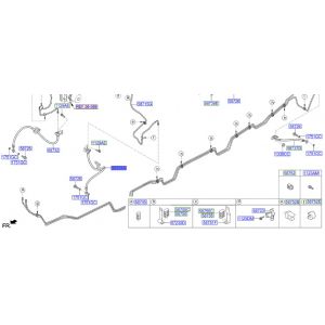 خرطوم زيت فرامل أمامي يسار