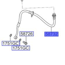 خرطوم زيت فرامل أمامي يمين