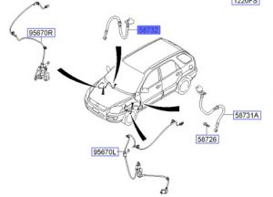 خرطوم زيت فرامل أمامي يمين
