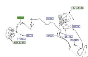 خرطوم زيت فرامل أمامي يمين