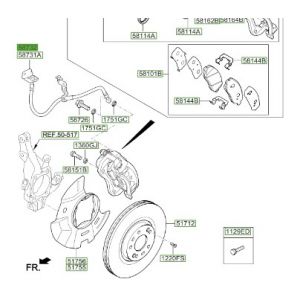 خرطوم زيت فرامل أمامي يمين