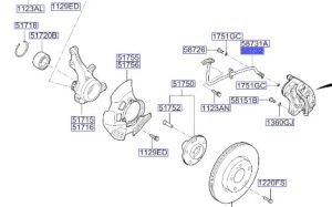 خرطوم زيت فرامل أمامي يمين