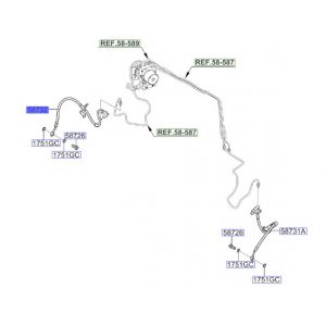 خرطوم زيت فرامل أمامي يمين