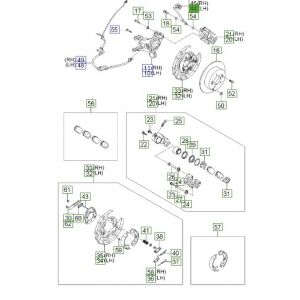 خرطوم زيت فرامل خلفي يسار