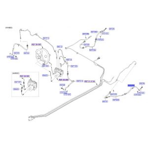 خرطوم زيت فرامل خلفي يسار