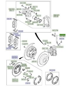 خرطوم زيت فرامل خلفي يسار