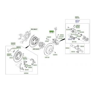 خرطوم زيت فرامل خلفي يسار