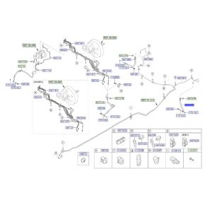 خرطوم زيت فرامل خلفي يسار