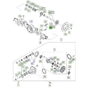 خرطوم زيت فرامل خلفي يسار