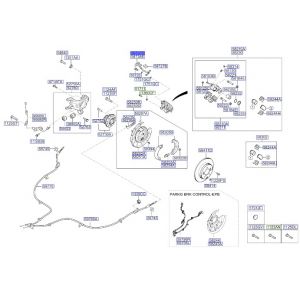 خرطوم زيت فرامل خلفي يسار