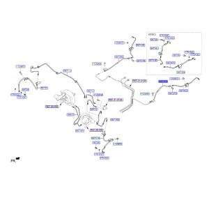 خرطوم زيت فرامل خلفي يسار