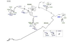 خرطوم زيت فرامل خلفي يسار