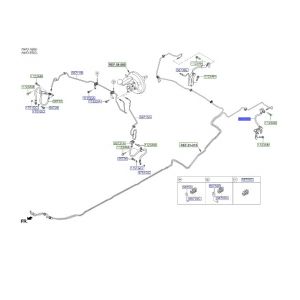خرطوم زيت فرامل خلفي يسار