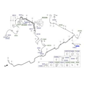 خرطوم زيت فرامل خلفي يسار