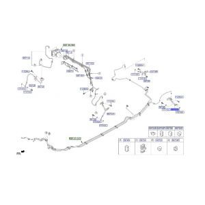 خرطوم زيت فرامل خلفي يسار