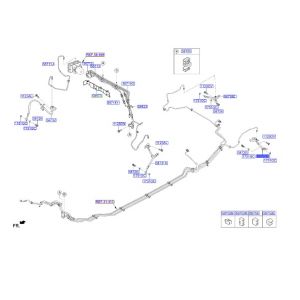 خرطوم زيت فرامل خلفي يسار